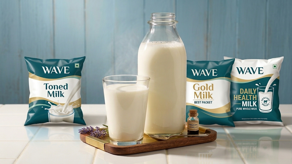 Fresh milk served in a glass